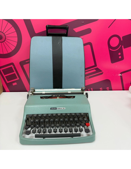 7-7-83244-1-Artículo Escritorio Maquina De Escribir Oliveti Lettera 32
