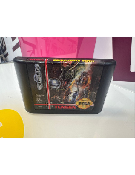 9-9-74026-1-Videojuego Sega Genesis Dragons fury Tengen (solo cartucho)