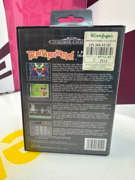 9-9-74023-3-Videojuego Mega Drive Talmist Adventure