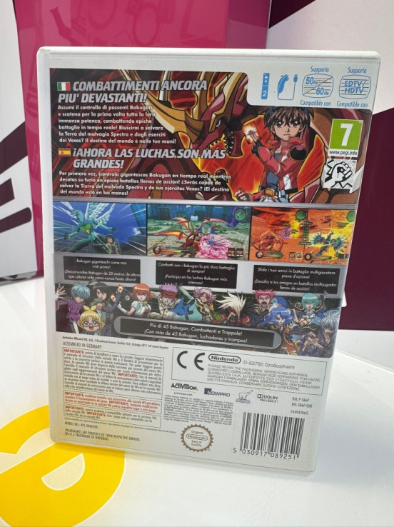 9-9-74156-3-Videojuego Wii Bakugan: defenders of the core