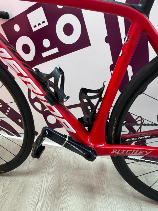 9-9-72372-16-Bicicleta Carretera MERIDA RICHEY SCULTURA DISC 6000 Talla S-M 