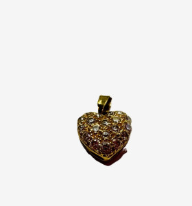 1-8-73547-1-Colgante de corazon con circonita de oro amarillo 18K