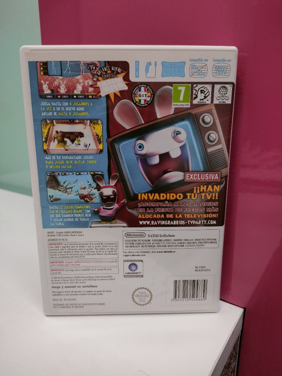 9-9-70256-3-Videojuego Wii Rayman raving rabbids