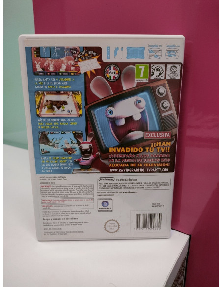 9-9-70256-3-Videojuego Wii Rayman raving rabbids