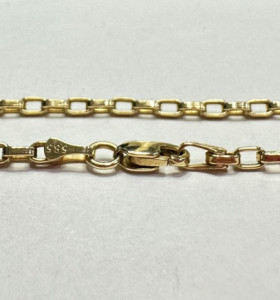 7-1-266050-1-14KCadena eslabones rectangulares de oro amarillo 14K