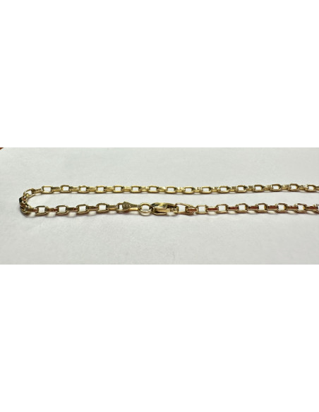 7-1-266050-1-14KCadena eslabones rectangulares de oro amarillo 14K