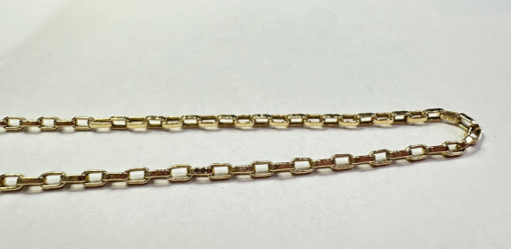 7-1-266050-2-14KCadena eslabones rectangulares de oro amarillo 14K