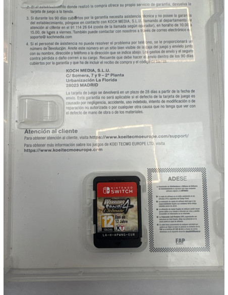 1-1-261042-2-Videojuego Nintendo Switch Warriors Orochi 4 Ultimate