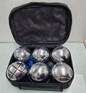 8-8-74485-1-Petanca Set 6 bolas metálicas