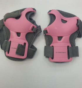 1-1-266815-1-Protecciones Patinaje Rodilla Rosa