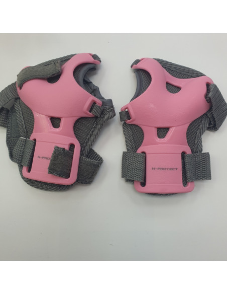 1-1-266815-1-Protecciones Patinaje Rodilla Rosa