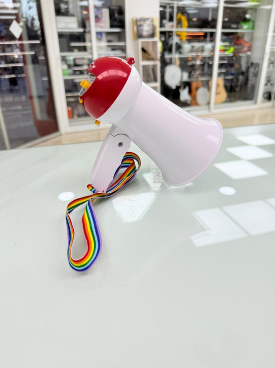 8-8-74659-1-Megáfono blanco portátil