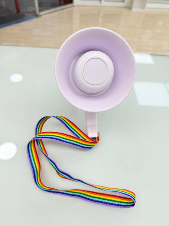 8-8-74659-5-Megáfono blanco portátil