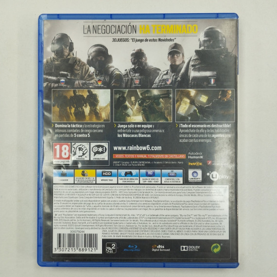 6-6-165876-2-Videojuego PS4 Rainbows X Siege