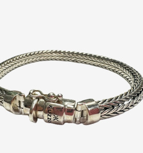 1-8-74261-1-Pulsera de caballero de plata de ley 925, L 23cm 2