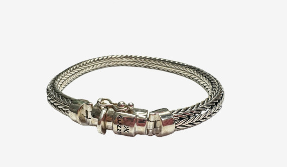 1-8-74261-2-Pulsera de caballero de plata de ley 925, L 23cm