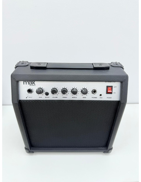 8-8-74766-3-Guitarra Electrica Max Music Amplificador 