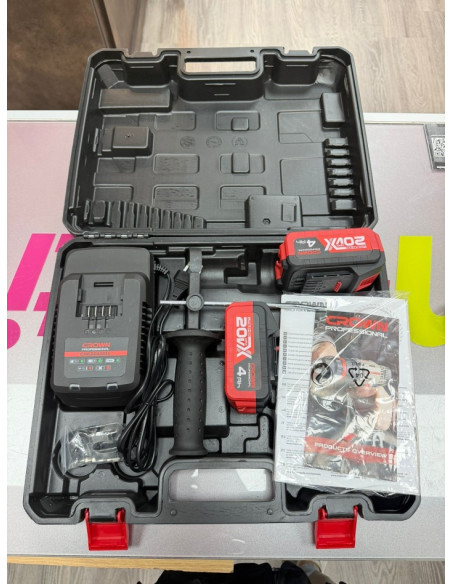 7-7-83821-2-Taladro Electrico Crown Ct21075hmx-4 20v 4ah (Sin Uso)