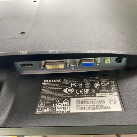 8-8-74903-3-Monitor LED PHILIPS V Line 24 LCD Full HD 1920x1080 