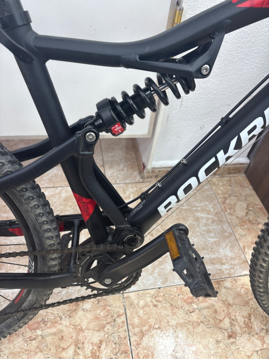 1-1-263908-4-Bicicleta Montana Rockrider St530 Talla M Negra Roja