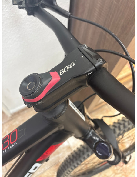 1-1-263908-6-Bicicleta Montana Rockrider St530 Talla M Negra Roja