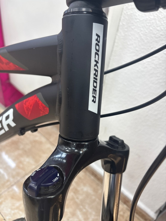 1-1-263908-7-Bicicleta Montana Rockrider St530 Talla M Negra Roja