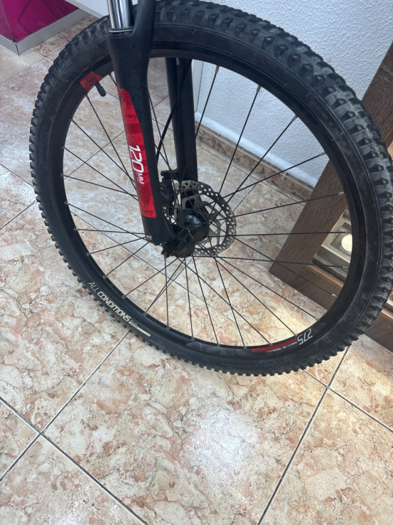 1-1-263908-10-Bicicleta Montana Rockrider St530 Talla M Negra Roja