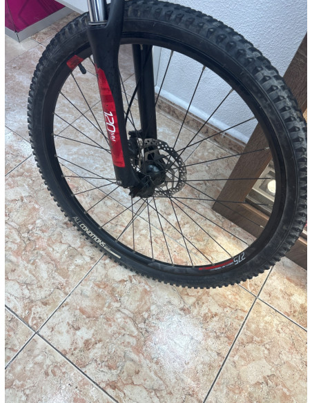 1-1-263908-10-Bicicleta Montana Rockrider St530 Talla M Negra Roja