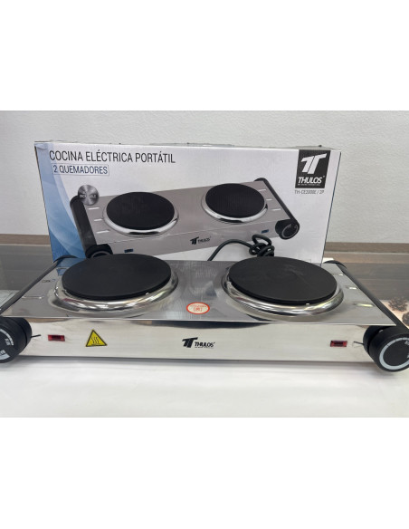 1-7-73908-2-Cocina eléctrica 2 quemadores Thulos TH-CE2000E 2P