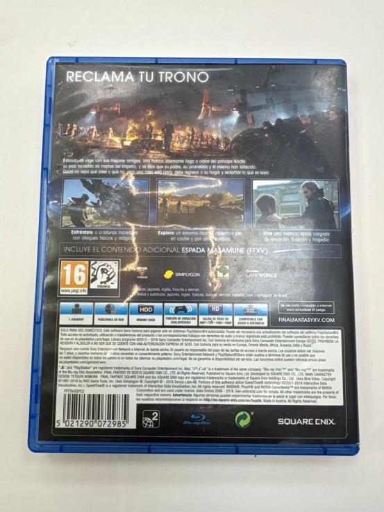 1-1-267663-2-Videojuego PS4 Final Fantasy XV