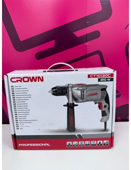 7-7-84016-1-Taladro Electrico CROWN CT10130 810 Sin Uso