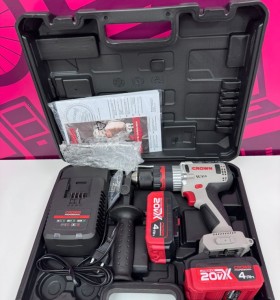 7-7-84018-1-Taladro A Bateria Crown Ct21093HMX-4 4ah 20v 2