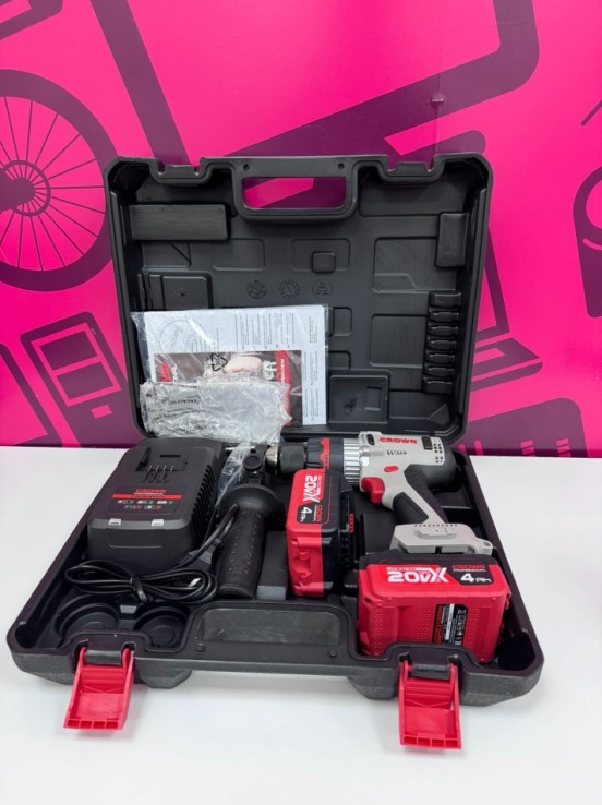 7-7-84018-3-Taladro A Bateria Crown Ct21093HMX-4 4ah 20v