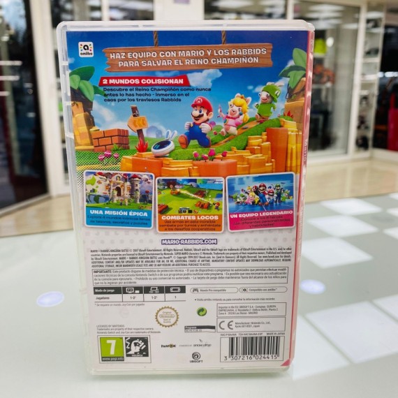 8-8-74997-3-Videojuego Nintendo Switch Mario rabbids kingdom battle