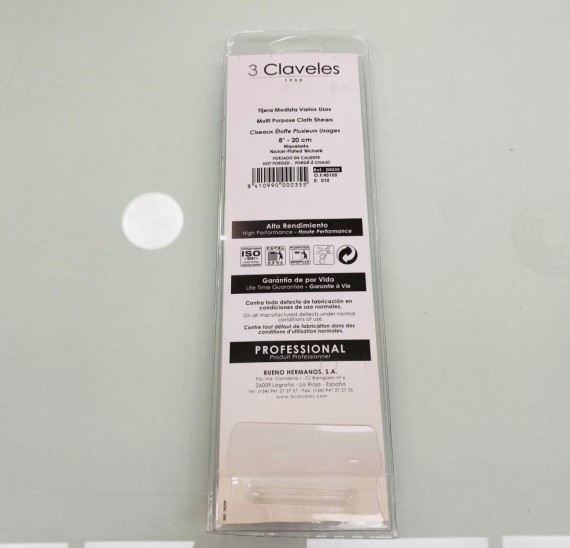 8-8-74977-2-Tijera 3 Claveles Modista 20 cm nuevo