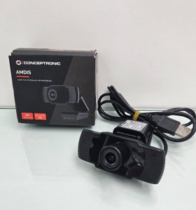 6-8-74523-1-Webcam AMDIS 01B 1080P Full Hd con micrófono