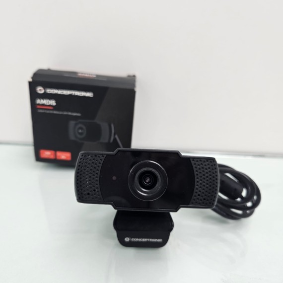 6-8-74523-2-Webcam AMDIS 01B 1080P Full Hd con micrófono