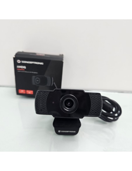 6-8-74523-2-Webcam AMDIS 01B 1080P Full Hd con micrófono