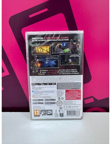 7-7-84111-2-Videojuego Nintendo Switch Oddworld Anthology Precintando