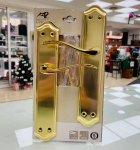 8-8-75204-1-Cerradura Manillas de puerta doradas 1777 Nuevo