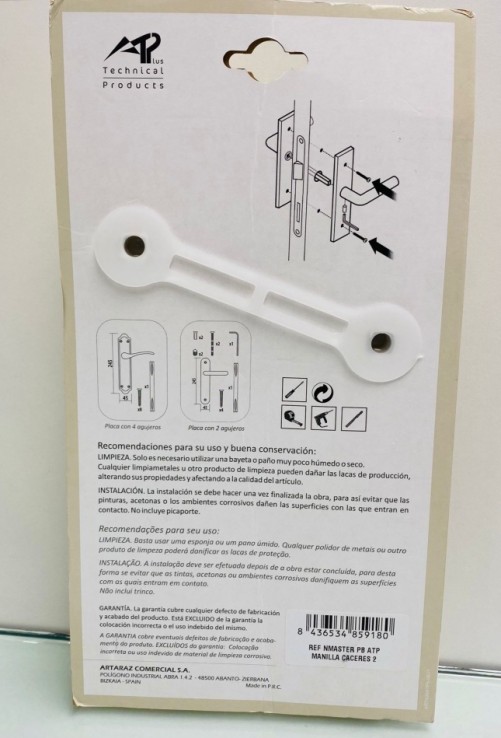 8-8-75204-2-Cerradura Manillas de puerta doradas 1777 Nuevo