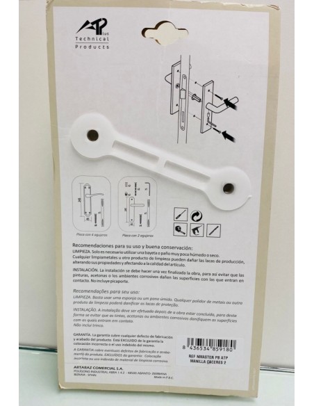8-8-75204-2-Cerradura Manillas de puerta doradas 1777 Nuevo