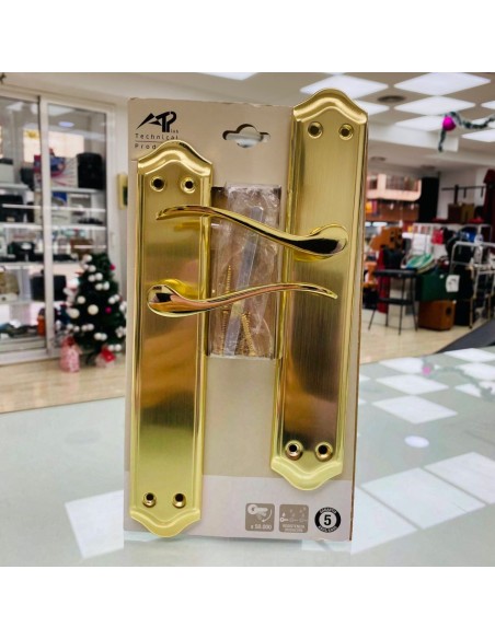 8-8-75206-1-Cerradura Manillas de puerta doradas 1777 Nuevo