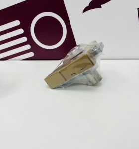 8-8-75200-1-Cerradura Cerrojo con botón y cilindro entrada 40mm, acabado bronce Nuevo 2