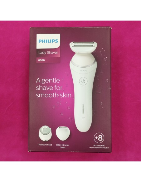 6-6-166590-1-Depiladora Electrica Philips Lady Shaver 8000(sin Uso)