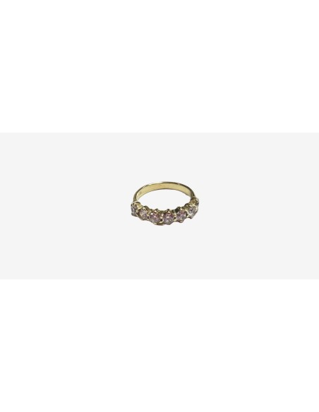 7-1-266074-2-Anillo tipo tiara circonitas de oro amarillo 18K, T 14
