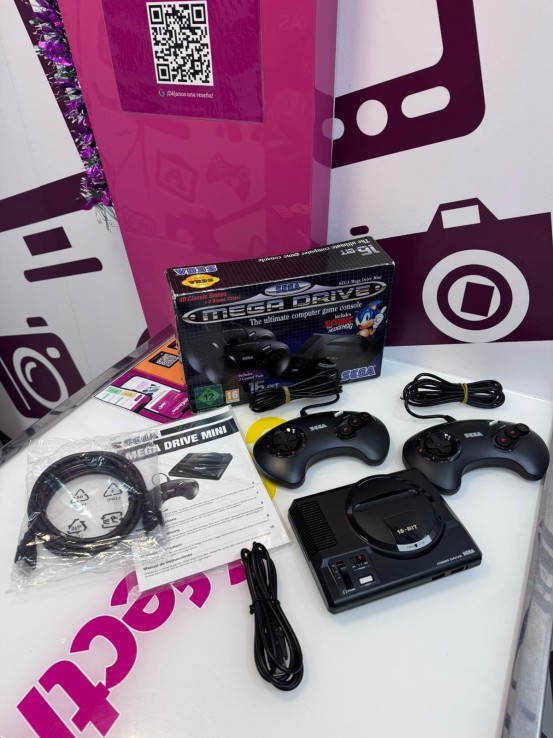 9-9-73828-1-Consola Megadrive Sega Sonic 16 Bit 