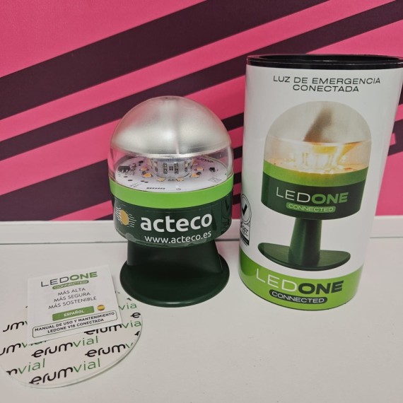 8-8-75387-1-Automóvil Baliza V-16 LEDONE Connected Homologada