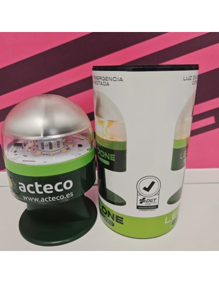 8-8-75387-2-Automóvil Baliza V-16 LEDONE Connected Homologada