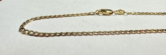 1-7-83240-1-Cadena eslabones tipo barbada de oro amarillo 18K